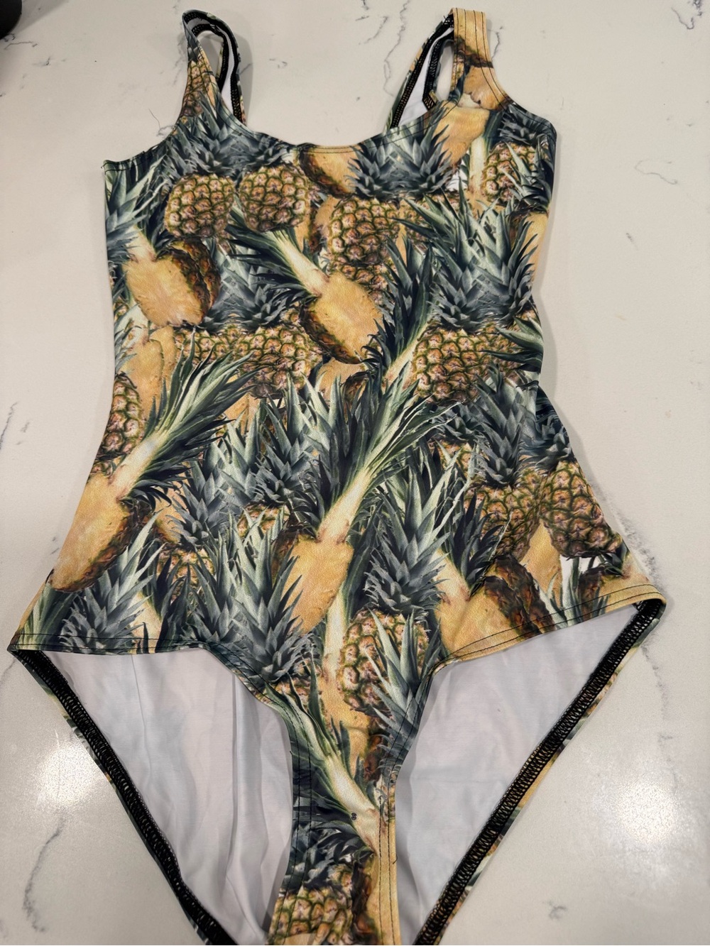 Blackmilk Pineapple Tropical One-Piece Swimsuit - Yellow/Green